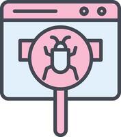 Web Bug Vector Icon