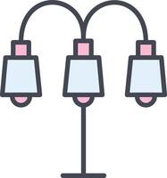 Lamp with stand Vector Icon