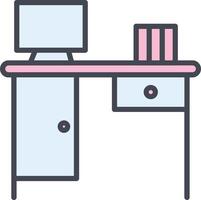 Working Table Vector Icon