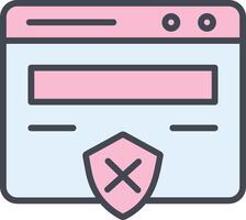 Unprotected Website Vector Icon