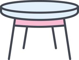 Small Table Vector Icon