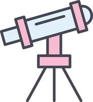 Telescope on Stand Vector Icon