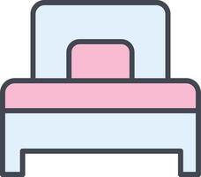 Single Bed Vector Icon