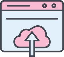 Upload Web Vector Icon