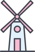 Windmill Vector Icon