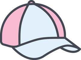 icono de vector de gorra de verano