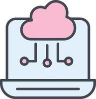 Cloud Computing Vector Icon