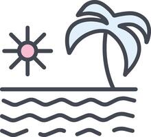 icono de vector de verano