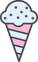 icono de vector de helado