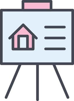 icono de vector de presentación