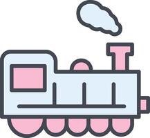 icono de vector de tren