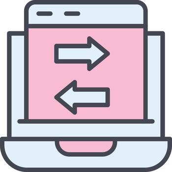 Data Transfer Vector Icon