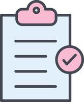 Booking Checklist Vector Icon