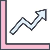 Graph Up Vector Icon