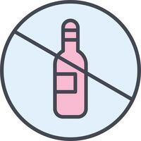 No Drinking Vector Icon