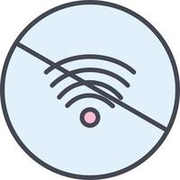 sin icono de vector wifi