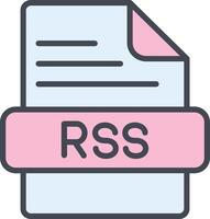 icono de vector de rss