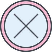 Do Not Cross Vector Icon