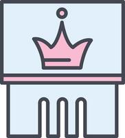 Crown Exhibit Vector Icon