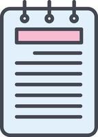 Notepad Vector Icon