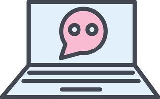 Online Conversation Vector Icon