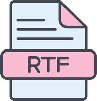 RTF Vector Icon