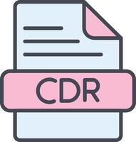 CDR Vector Icon