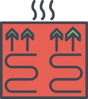 Underfloor Heating Vector Icon