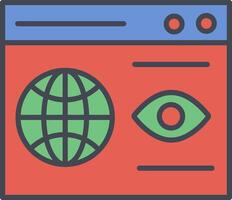Web Visibility Vector Icon