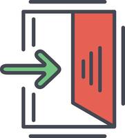 Exit Sign Vector Icon