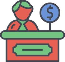 Cashier Vector Icon