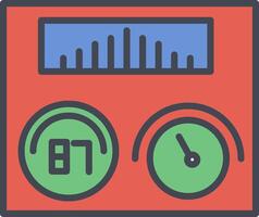 icono de vector de termorregulador