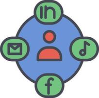 Social Circle Vector Icon