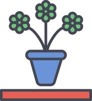 Flower Pot Vector Icon