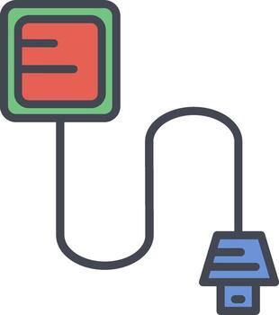 icono de vector de cable