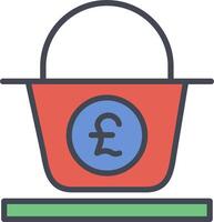 Pound Basket Vector Icon