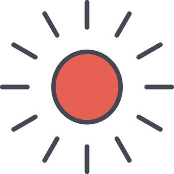 Sun Vector Icon