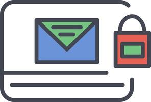 Locked Mail Vector Icon