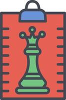 Clipboard Chess Vector Icon