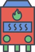 Gas Furnace Vector Icon