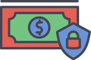 Secure Money Vector Icon