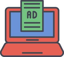 Internet Ads Vector Icon