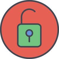 Open Lock II Vector Icon