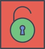 Open Lock I Vector Icon