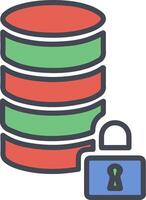 Encrypted Data Vector Icon