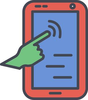 Touch Screen Vector Icon