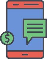 Money Talk Vector Icon