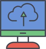 Cloud Backup Vector Icon
