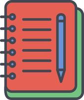 Notebook And Pen Vector Icon