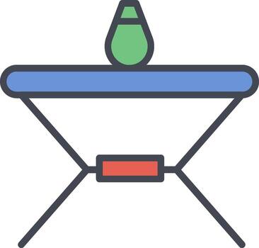 icono de vector de mesa de decoración